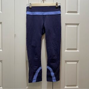 Lululemon Athletica Navy and Light Blue Leggings